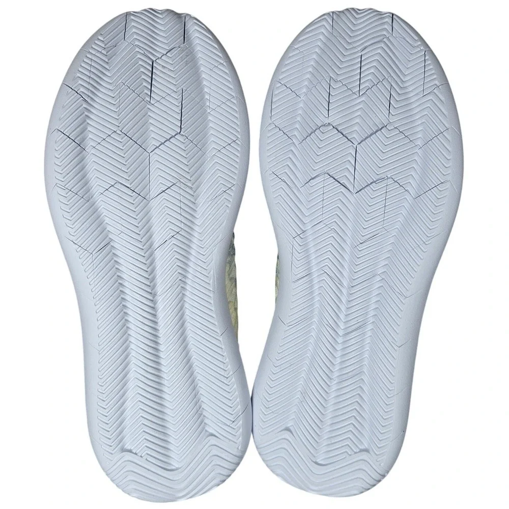 Propet Womens Size 6 4E‎ WAA132M Travelbound White Lemon Knit Slip On Sneakers